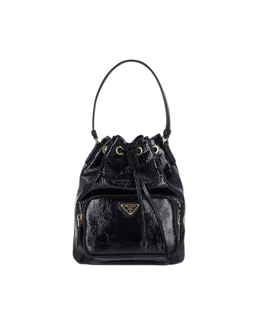 Prada Black Duet Bucket Bag