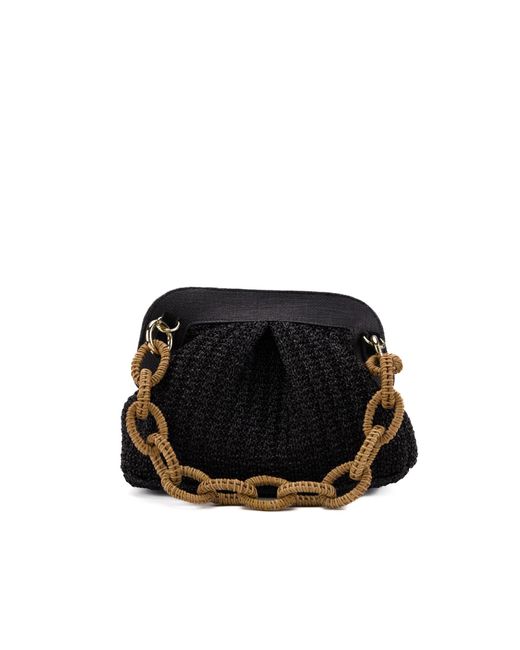 Viamailbag Black Lia Knit Clutch