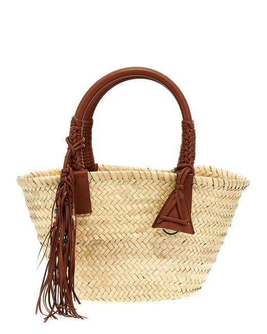 Alanui Metallic 'Icon Palm Leaf Small' Handbag