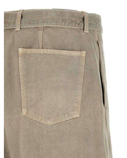 Lemaire Natural Denim Bermuda Shorts for men