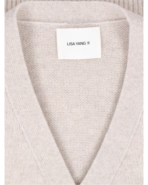 Lisa Yang White V-Neck Cardigan Danni