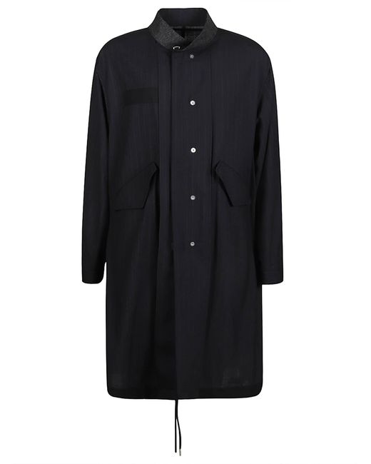 Sacai Black Oversized Buttoned Dress for men