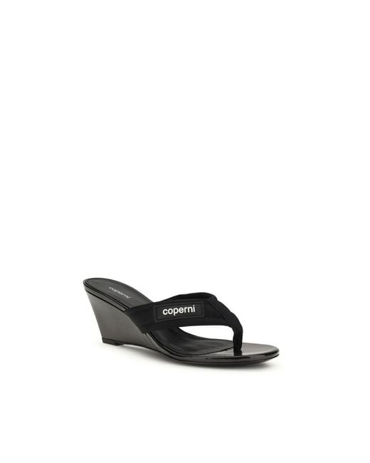 Coperni Black Polyamide Wedge Sandals