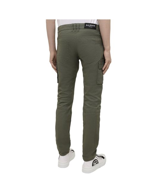 Balmain Green Cargo Pants for men
