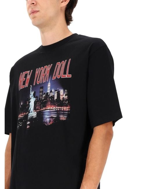 DSquared² Black X Vaquera Print T-Shirt Cotton T-Shirts for men