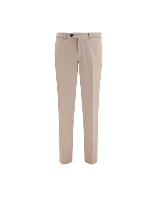 Brunello Cucinelli Natural Beige Cotton Casual Pants for men