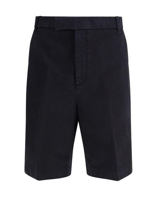 Thom Browne Blue Typewriter Cloth Utility Chino Shorts Polyester; Cotton Bermuda for men