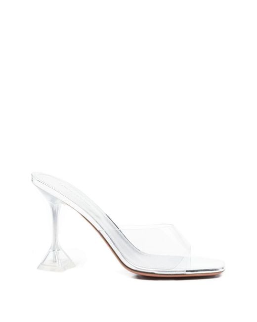 AMINA MUADDI White Sandals Lupita Glass Slipper Pvc