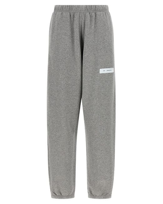 MM6 by Maison Margiela Gray Sweatshirt Joggers Cotton Pant