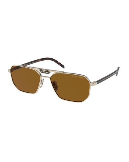 Prada Brown Pr 58Ys Sunglasses for men