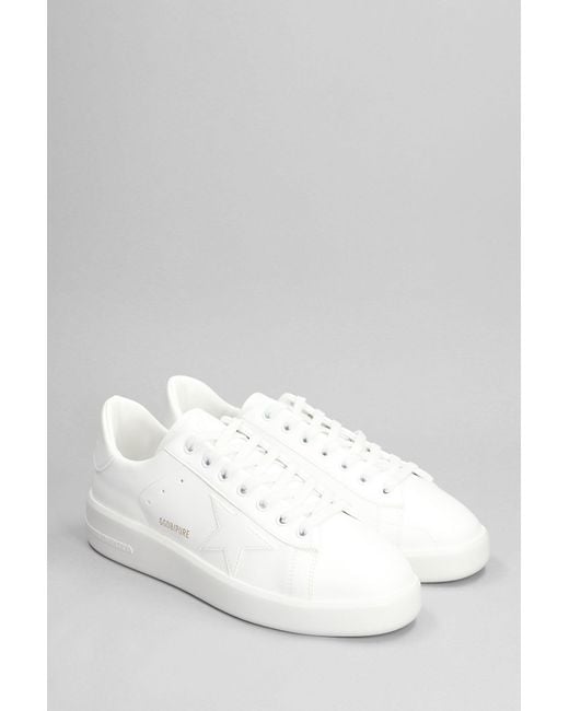 Golden Goose Deluxe Brand White Pure Star Sneakers for men