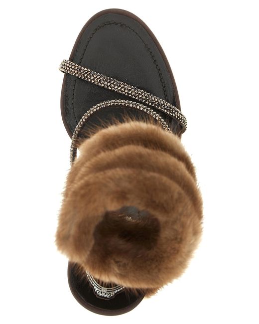 Rene Caovilla Metallic 'Lindsey' Sandals