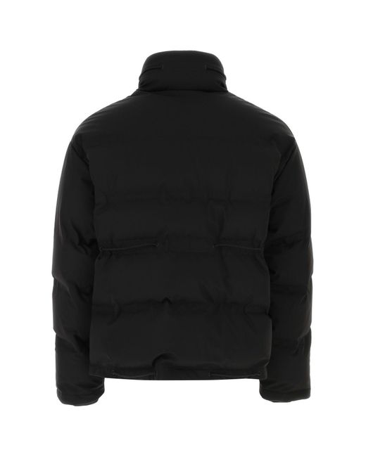 Valentino Garavani Black Stretch Nylon Blend Down Jacket for men