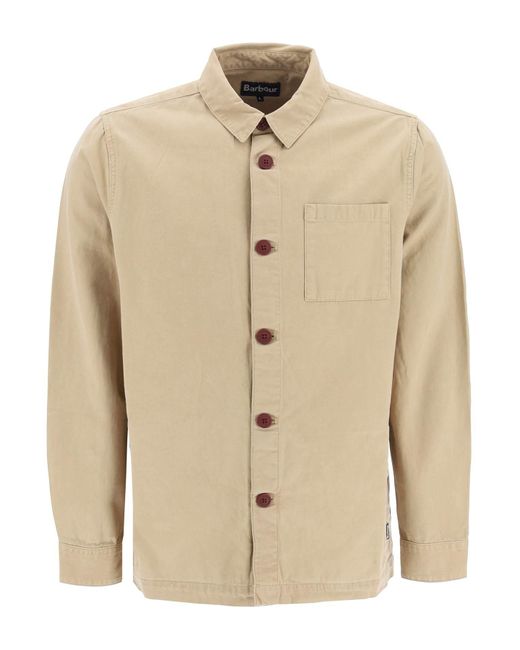 Barbour Natural Washed Overshirt Jacket for men