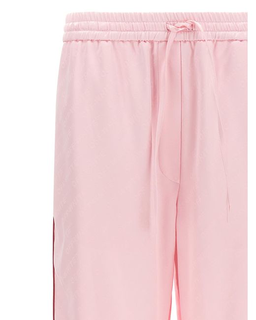 Off-White c/o Virgil Abloh Pink 'Jacquard Satin Pajama' Pants