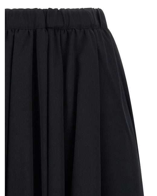 Comme des Garçons Black Wool Skirt