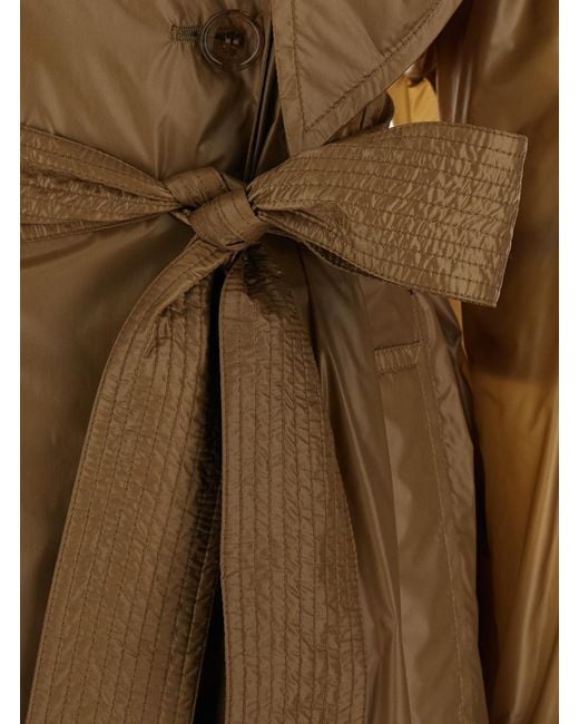 Saint Laurent Natural Trench Coat Cotton