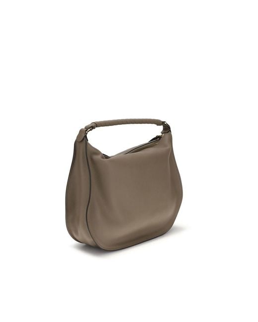 Chloé Brown Beige Calf Leather Bos Taurus Shoulder Bag