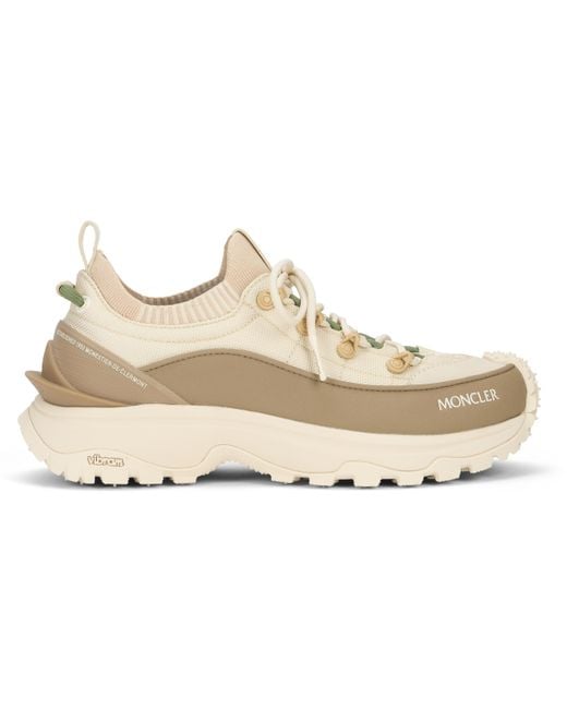 Moncler Natural Sneakers Trailgrip Lite3 Polyester Trainers