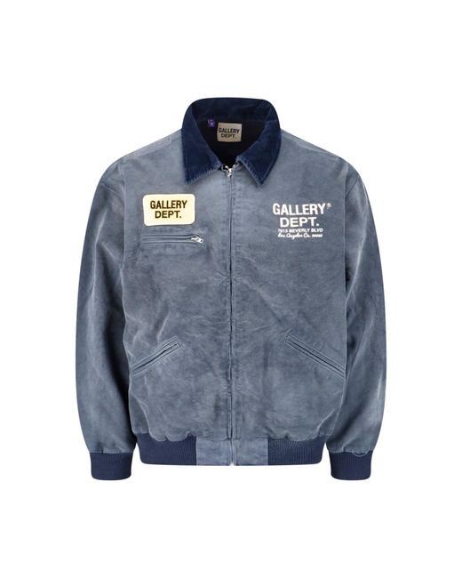 GALLERY DEPT. Blue Mechanic Bomber Jacket for men