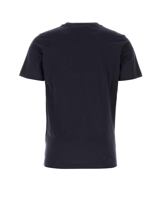 Marni Black Midnight Blue Cotton T-shirt for men