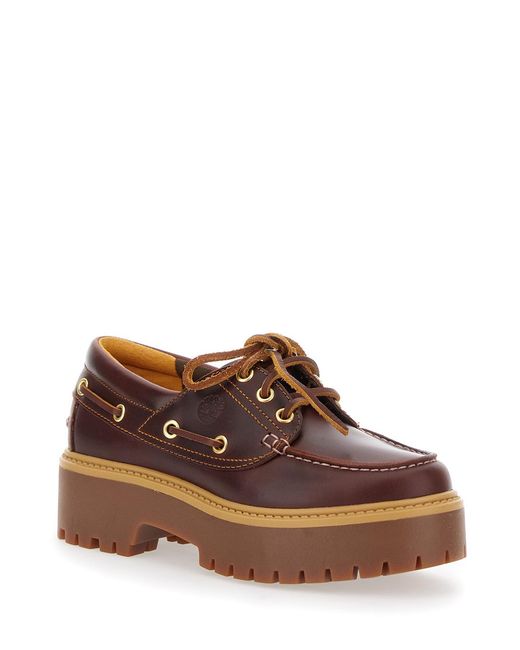 Timberland Brown Loafers Leather Platform