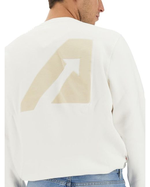 Autry White Sweatshirt With Logo for men