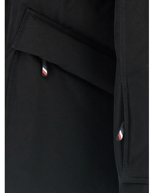 Moncler Black Elfin Puffer Jackets for men