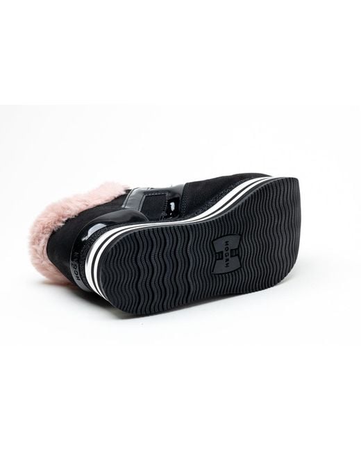 Hogan Black Maxi H222 Platform Sneakers