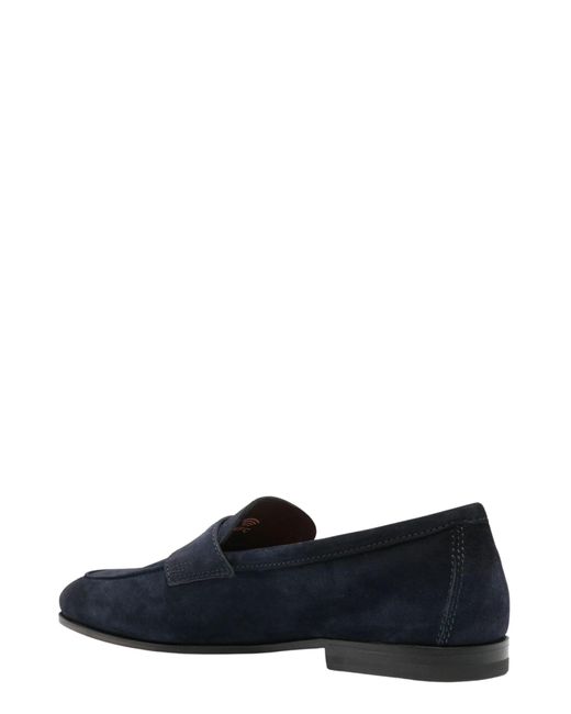 Santoni Blue Carlos Loafer for men