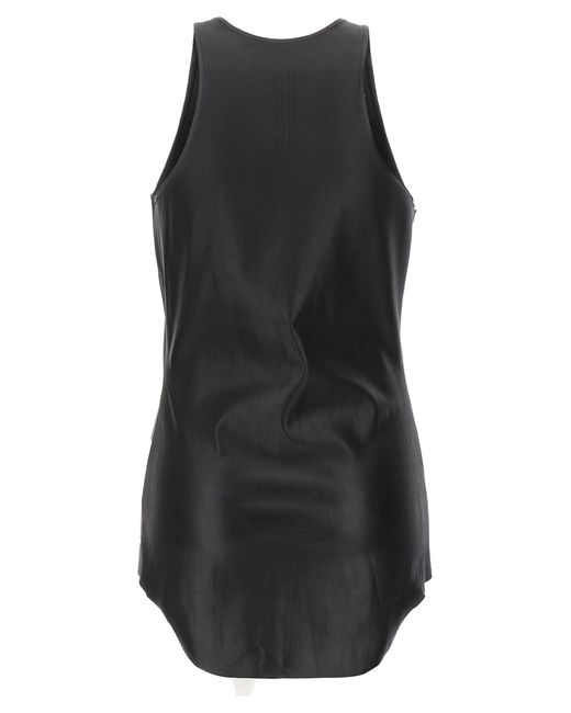 Rick Owens Black Stretch Leather Top
