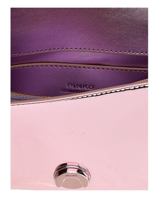 Pinko Purple 'Love One Mini' Crossbody Bag