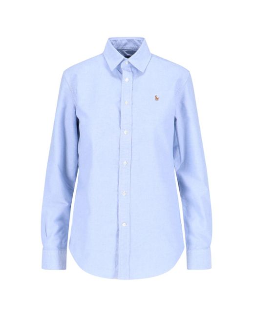 Polo Ralph Lauren Blue Oxford Cotton Shirt