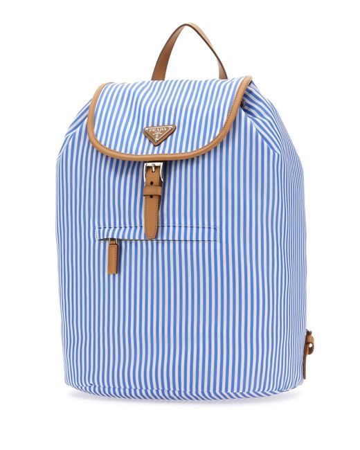 Prada Blue Backpacks for men