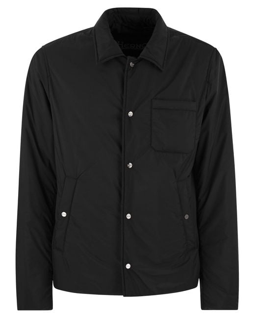 Herno Black Shirt Cut Jacket for men