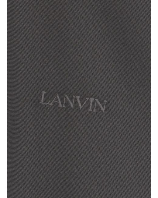 Lanvin Black Shirts Grey for men