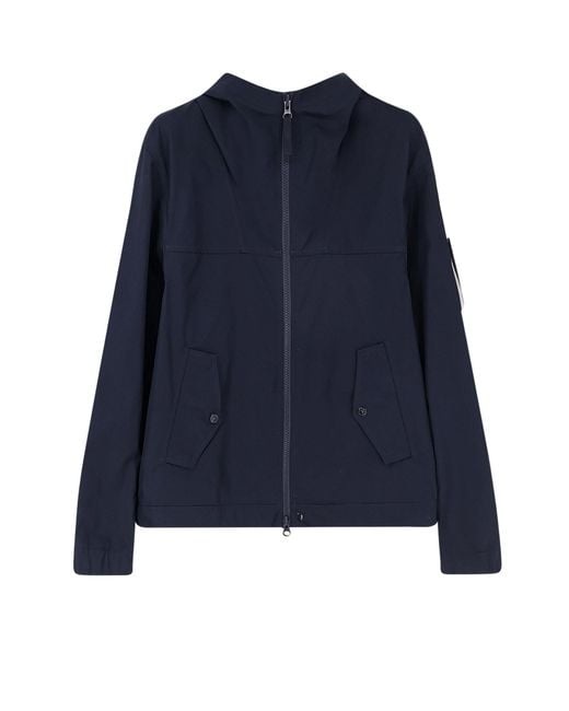 Stone Island Blue All-Weather Cotton Canvas S. I. Ghost Jacket for men