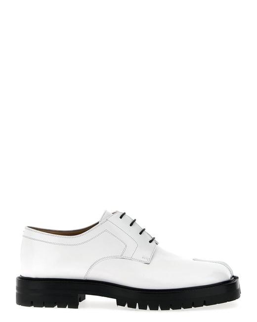 Maison Margiela White Taby Country Lace Up Shoes for men