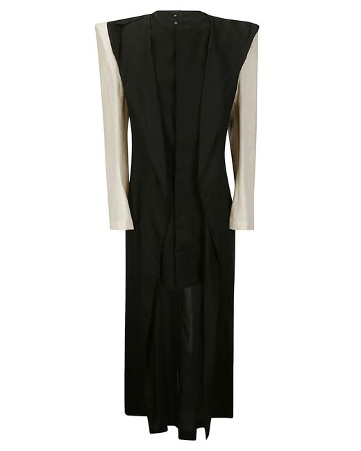 Yohji Yamamoto Black Button Detail Dress