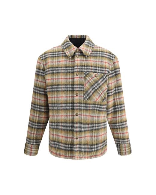 Burberry Multicolor Check Wool Jacket for men