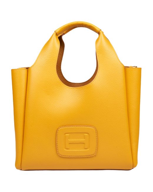 Hogan Yellow Shopping Bag