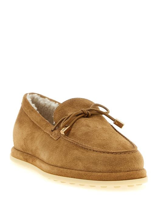 Tod's Brown Calfskin Slip-On Loafers