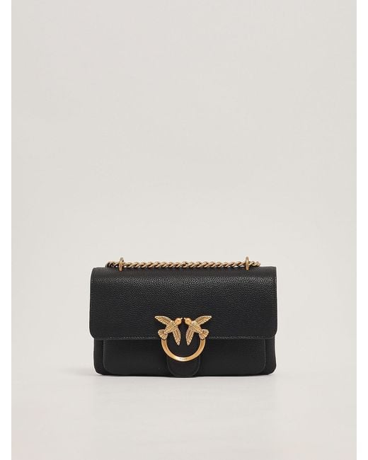 Pinko Black Love Soft Mini Clutch