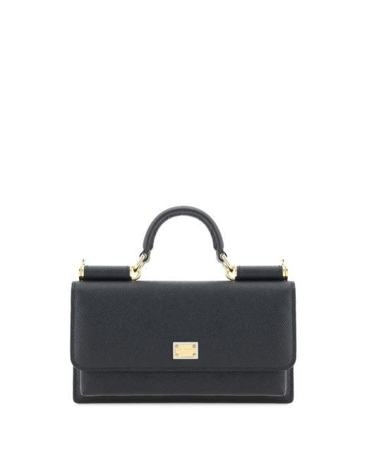 Dolce & Gabbana Blue Micro Sicily Shoulder Bag Calf Leather Bos Taurus