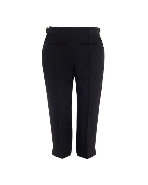 Chloé Black Wool Capri Trousers