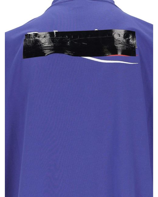 Balenciaga Blue 'gaffer' T-shirt for men