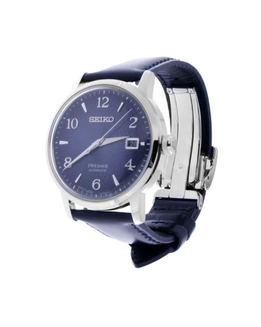 Seiko Presage Cocktail Time Manhattan Srpe43j1 Automatic Ss Blue Dial  Watches for Men | Lyst