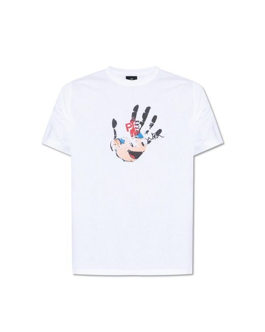 PS by Paul Smith White Ps Paul Smith Cotton T-Shirt for men