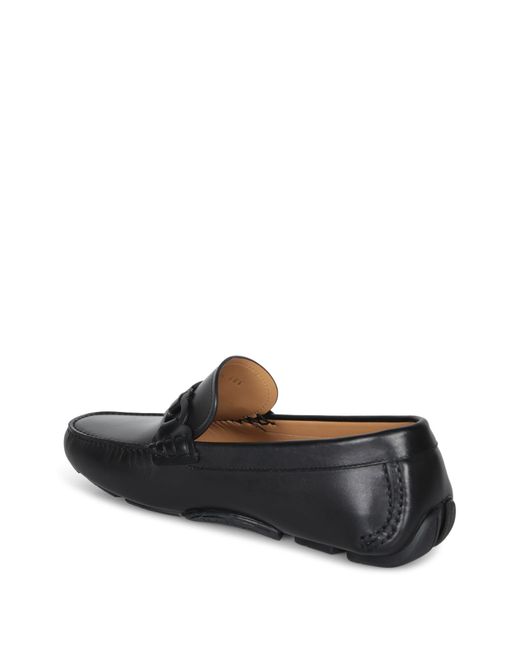 Ferragamo Black Byte Driver Loafers for men