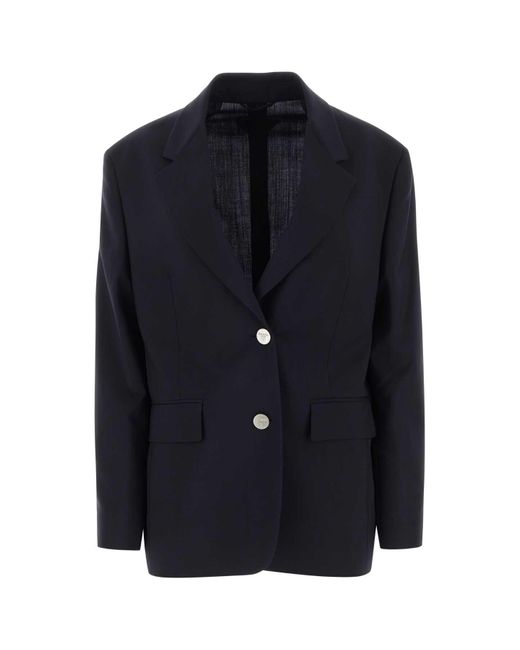 Prada Blue Double Breasted Blazer